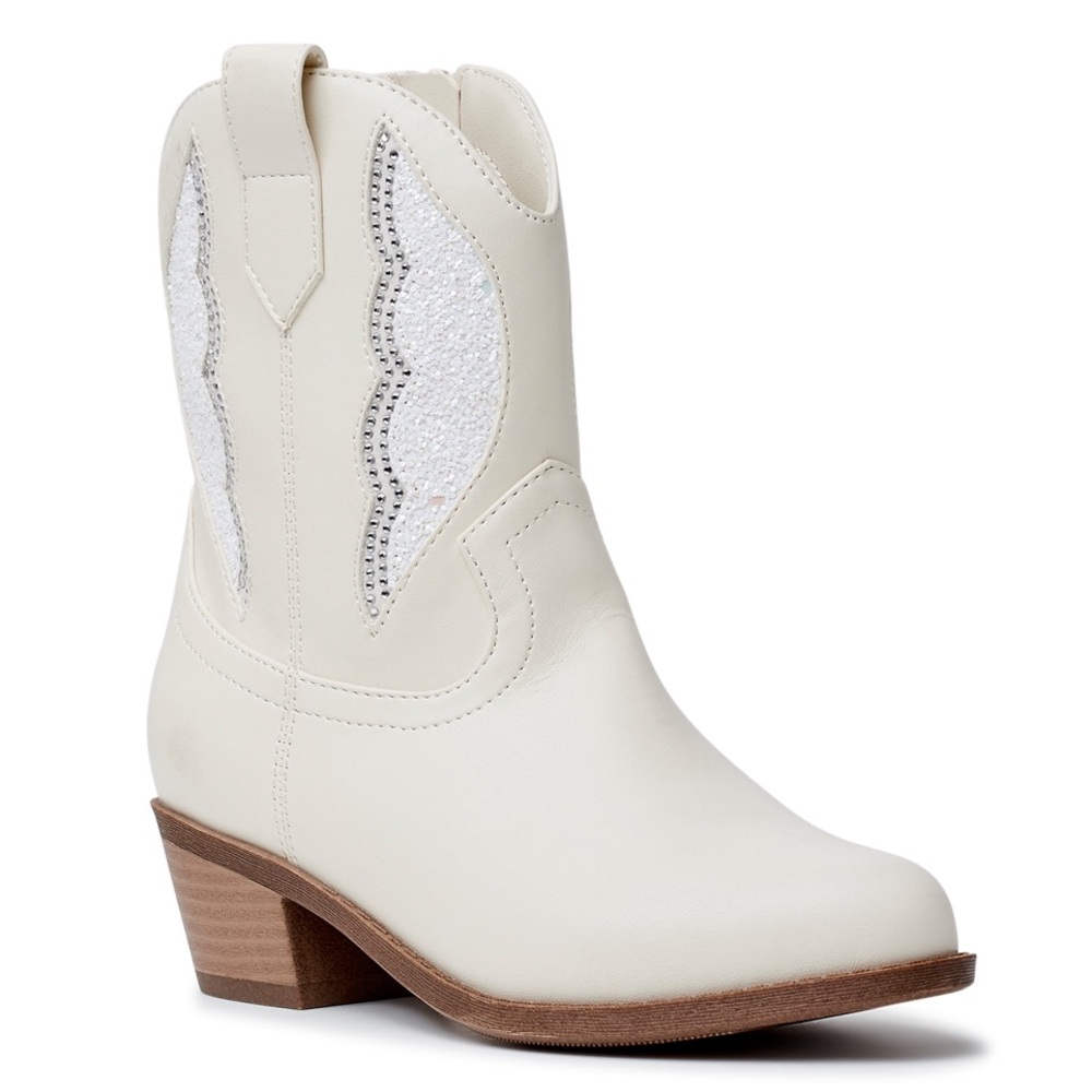 🆕 Madden NYC Rhinestone Angel Wing Ankle Cowboy Boots